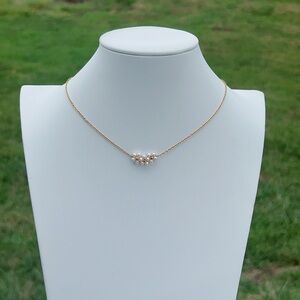 S126 Handmade Freshwater Baby Pearl Stainless Steel Necklace